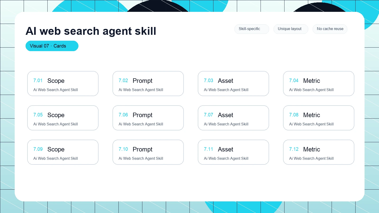 AI web search agent skill distinct visual 7