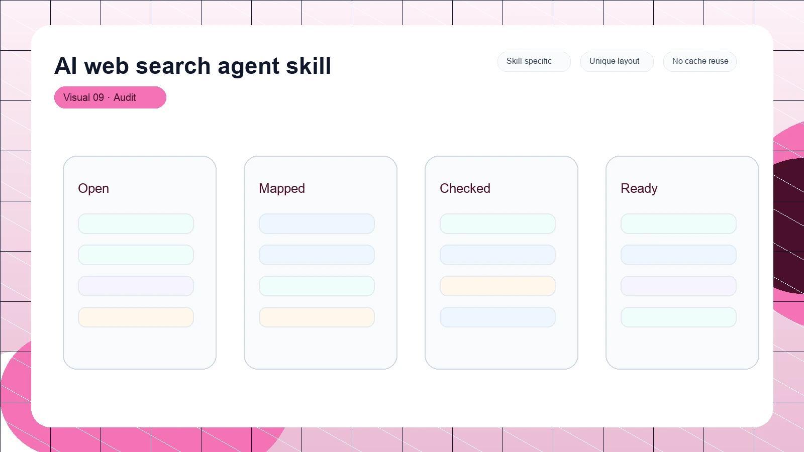 AI web search agent skill distinct visual 9