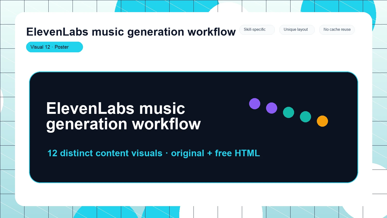 ElevenLabs music generation workflow distinct visual 12