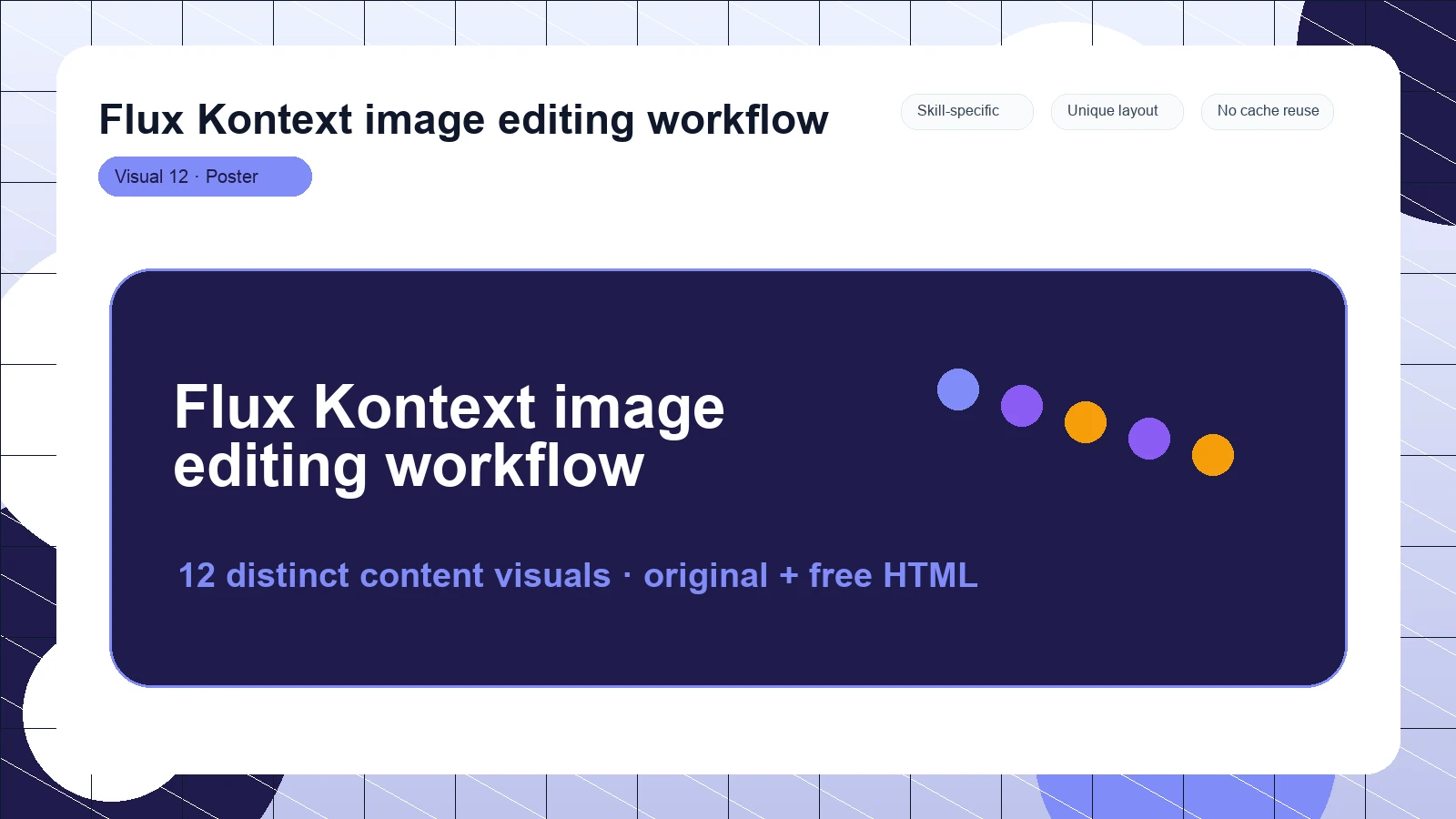 Flux Kontext image editing workflow distinct visual 12