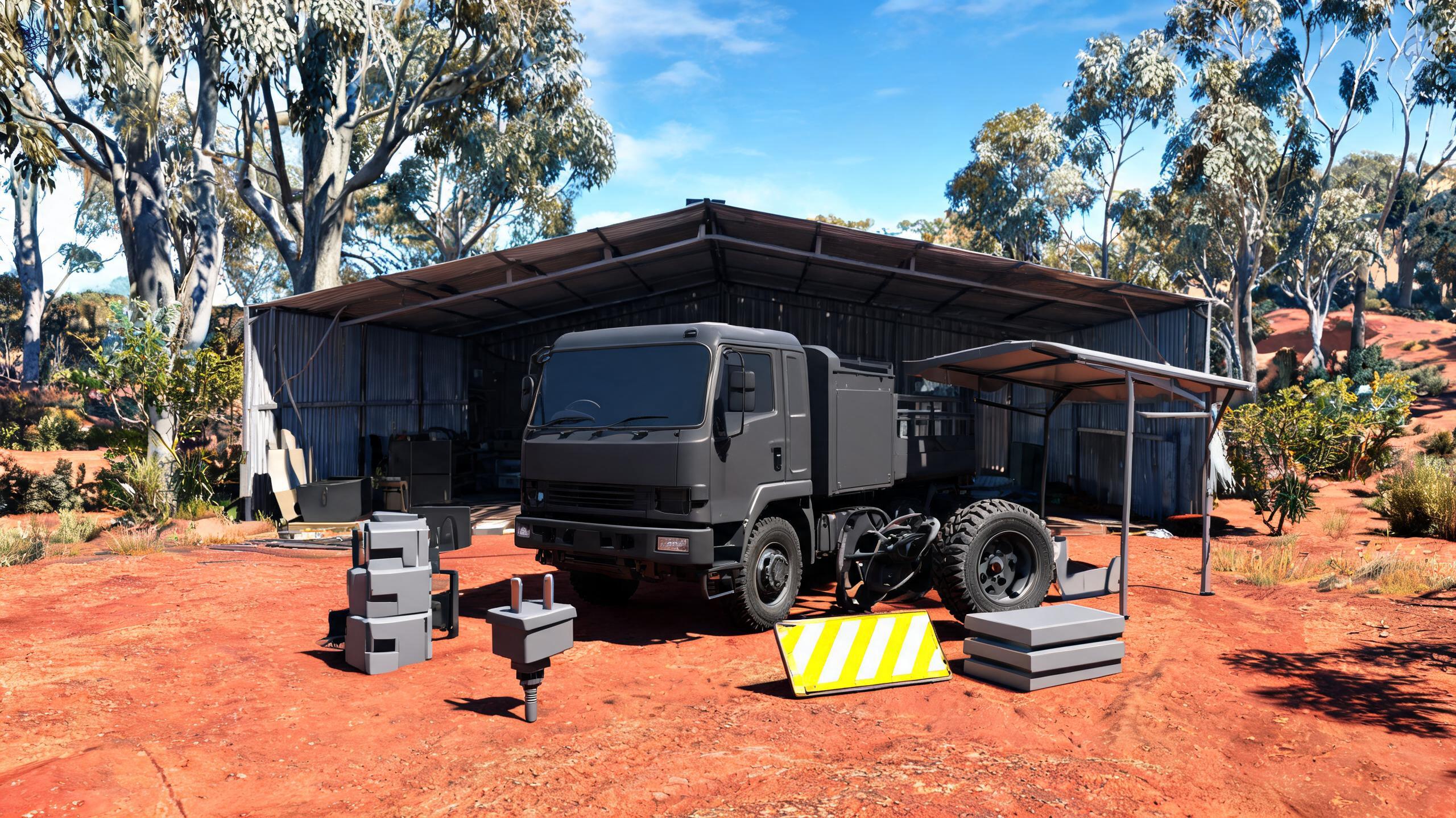 Modular utility vehicle localized for an Australian worksite
