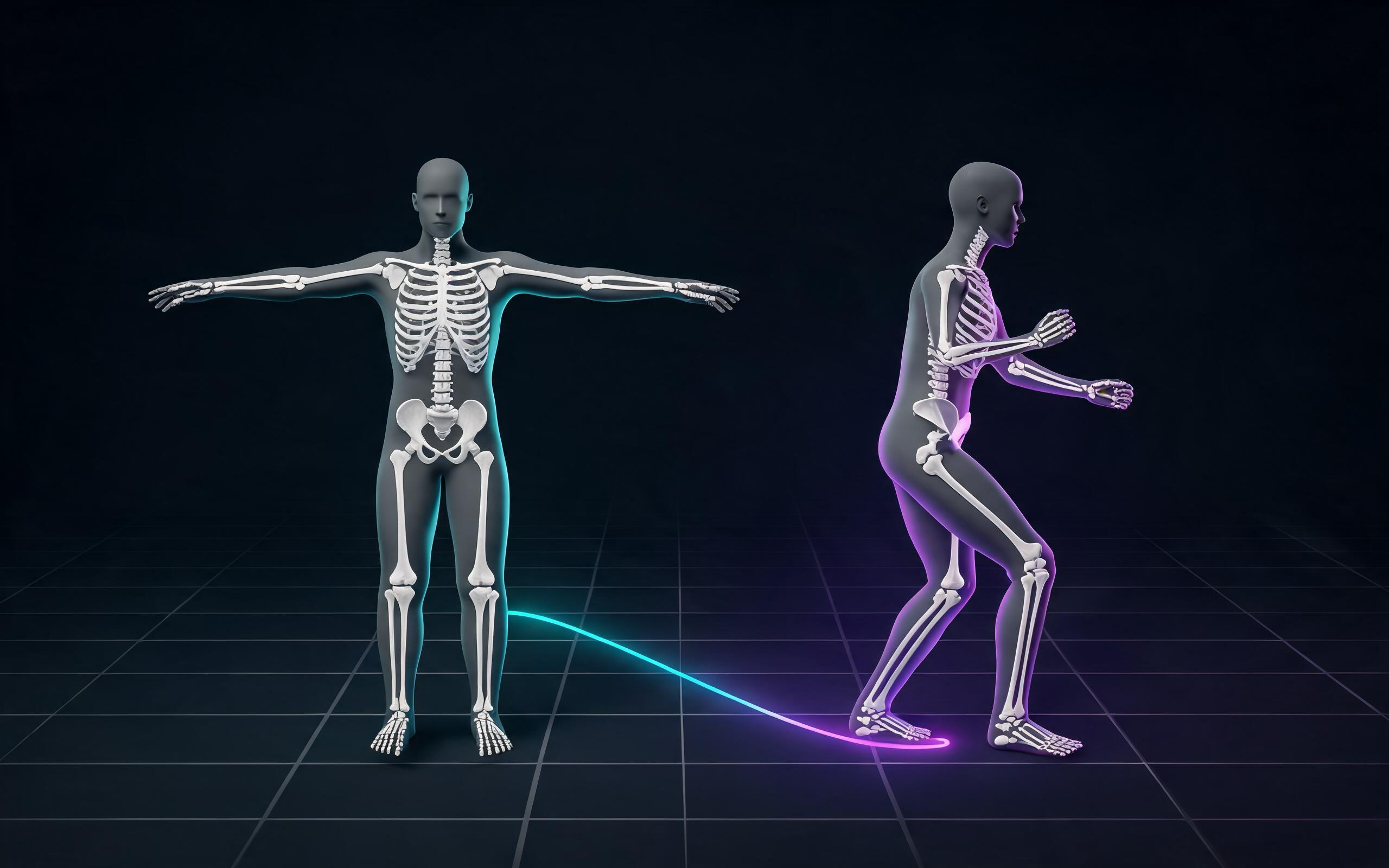 Editorial concept supporting Export a stable skeletal baseline
